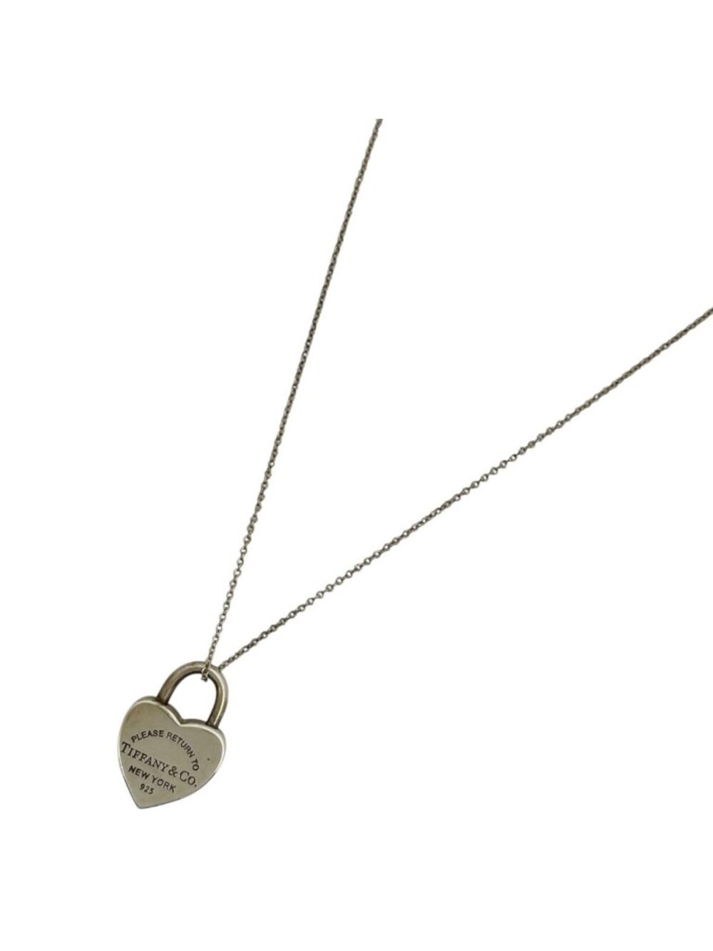 Tiffany & Co Necklace Return to Heart Motif 925 Sterling Silver